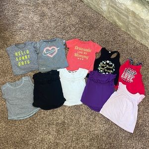 Lot of 10 Girls Shirts